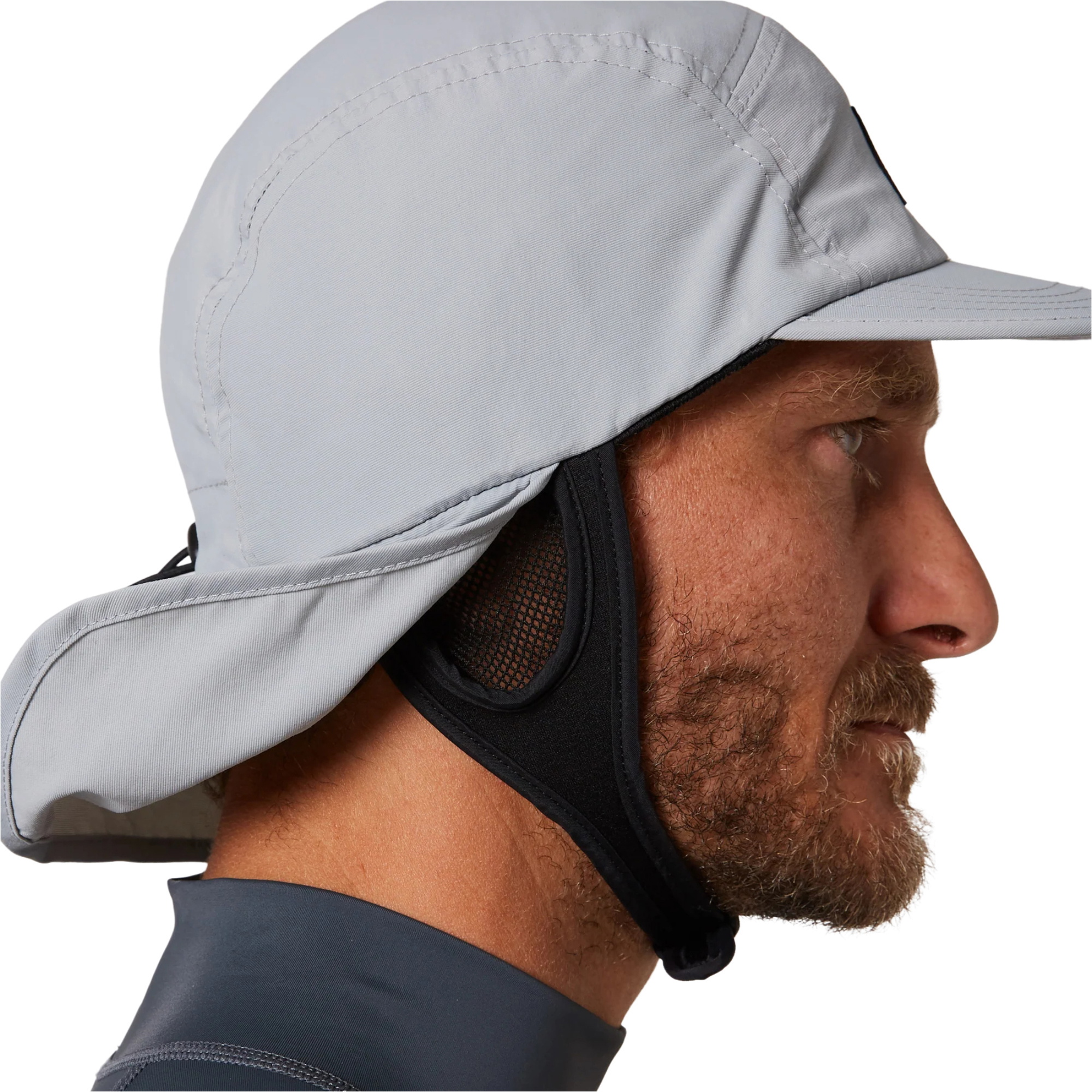 2025 Ocean And Earth Indo 5 Panel Legionnaire Surf Cap SMHA07 - Grey